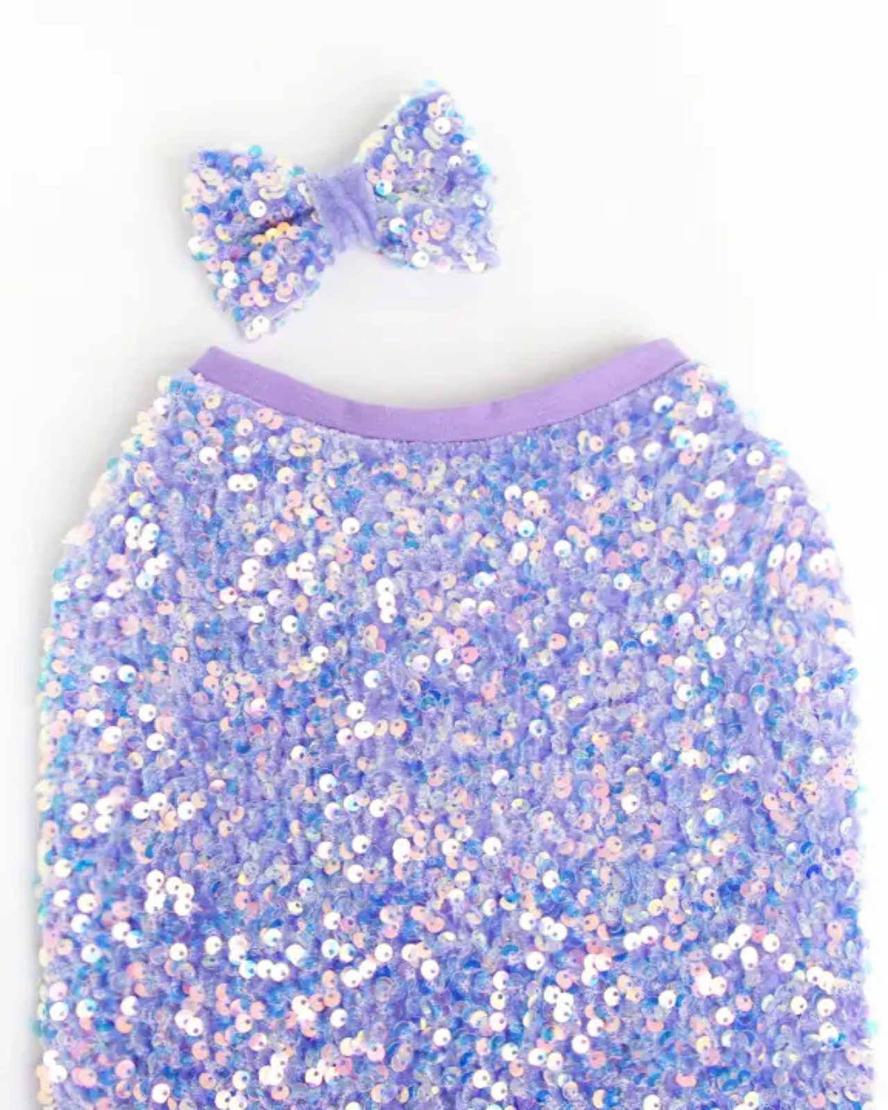 Lavender Sequin Dog Shirt (Made in the USA)