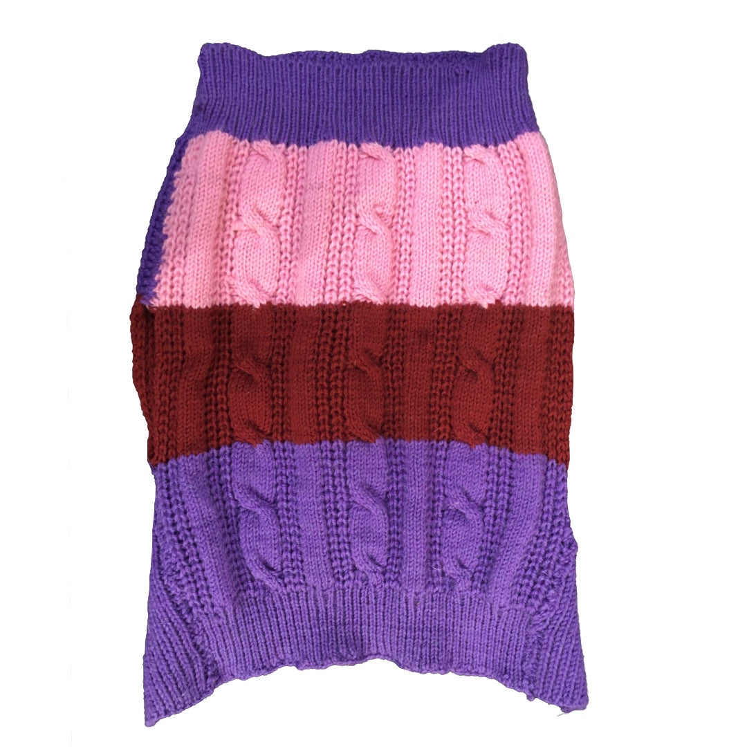 LuxeWool Dog Sweater Hand-Knitted, Eco-Chic Warmth for Stylish Pups