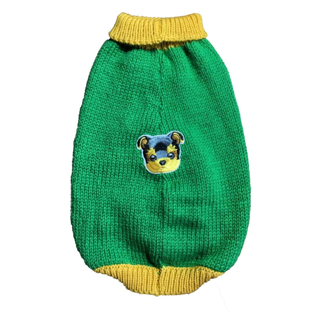 CozyPaws Orange Winter Sweater for Pets – Soft, Stretchable & Comfortable with Back Straps
