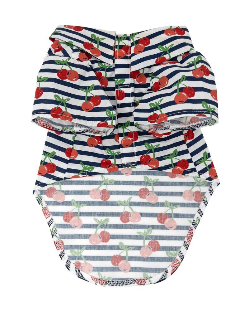 Cheerful Cherries Collared Dog Shirt (FINAL SALE)