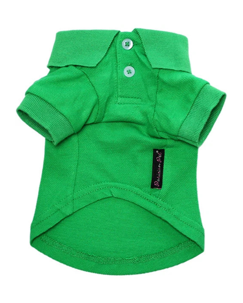 Dog Polo Shirt in Grass Green (FINAL SALE)