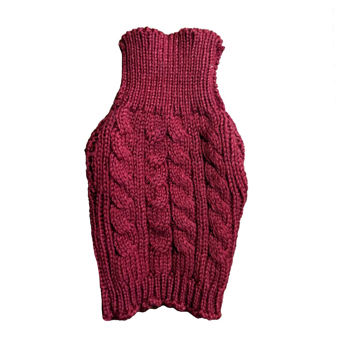 Mojopanda LuxeWool Dog Sweater Hand-Knitted, Eco-Chic Warmth for Your Pup