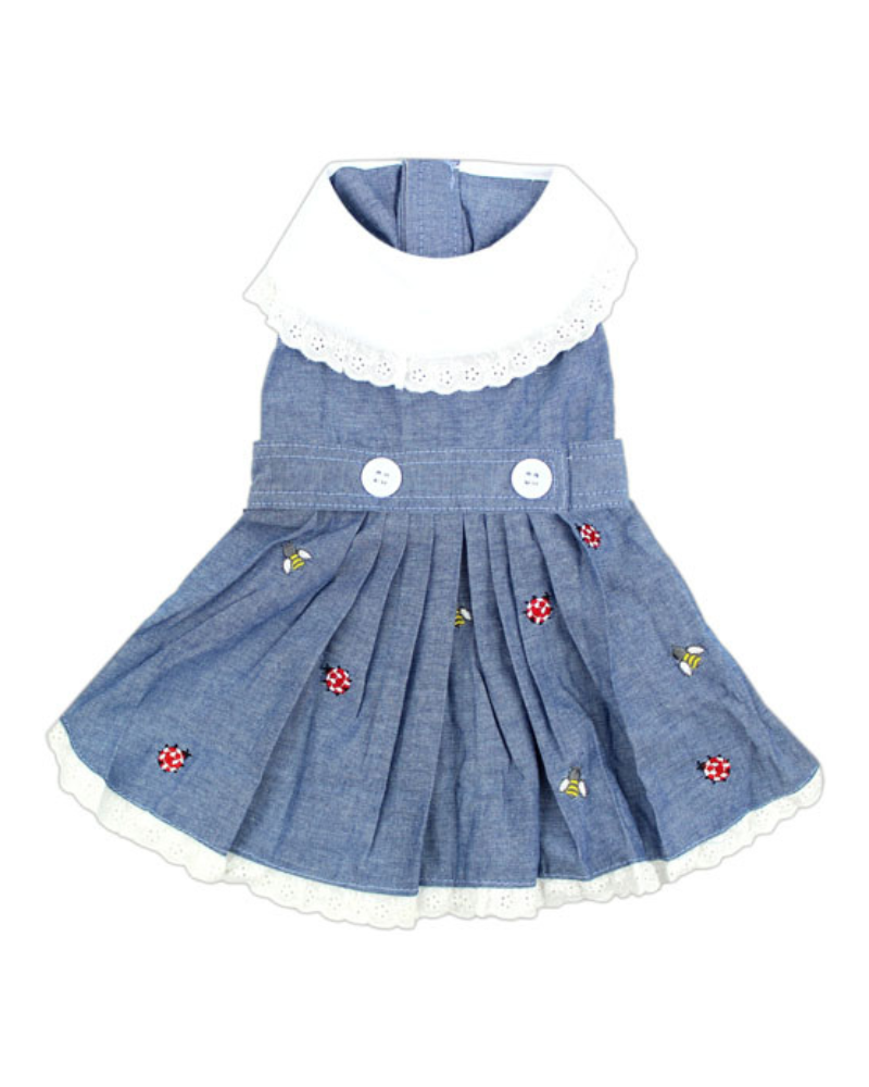 The Bugs + The Bees Chambray Dog Dress (FINAL SALE)