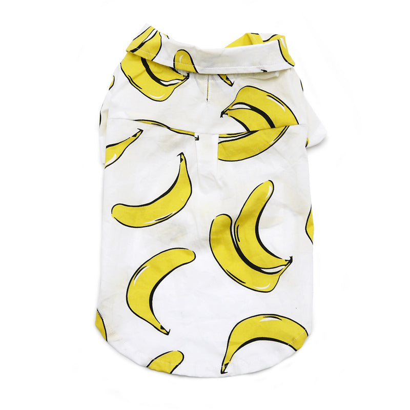 Banana Button Down Dog Shirt (FINAL SALE)