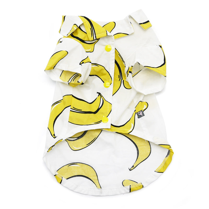 Banana Button Down Dog Shirt (FINAL SALE)