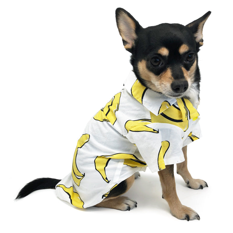 Banana Button Down Dog Shirt (FINAL SALE)